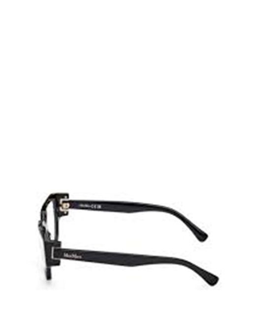 Max Mara White Rectangular Frame Glasses