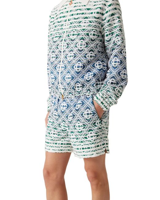 Casablanca Blue 'Stripe' Bermuda Shorts for men