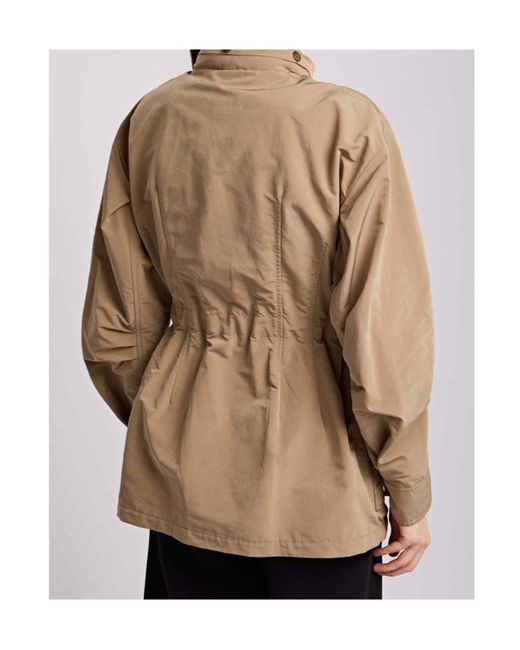 Moncler Natural Logo-Print Parka