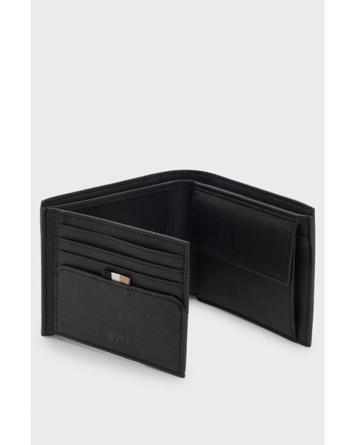Boss Black Leather Wallet for men
