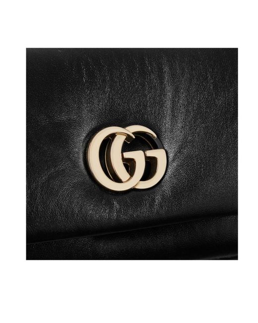 Gucci Black Gg Milano Mini Top Handle Bag
