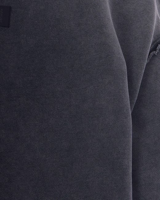 Haikure Blue Rear Slit Crewneck Sweatshirt
