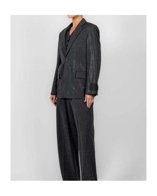 Alexander Wang Blue Sequin-Embellished Blazer