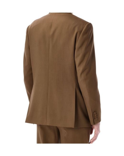 Lardini Brown Soirée Double-Breasted Blazer for men