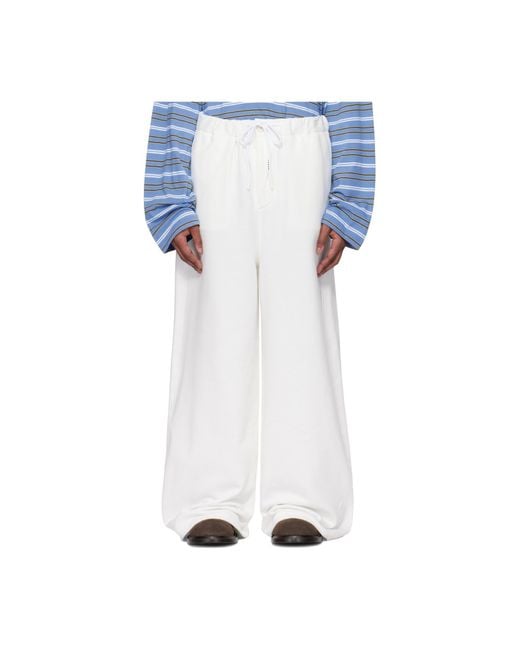 Marni Black Wide-Leg Drawstring Trousers for men