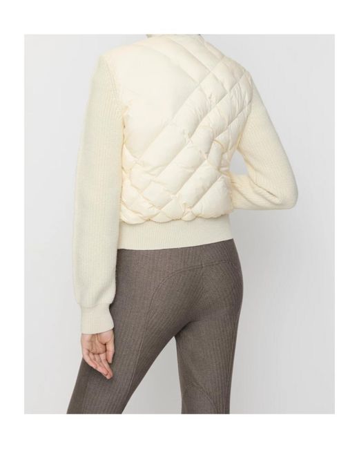 Burberry Natural Check-Stitch Nylon And Wool Jacket