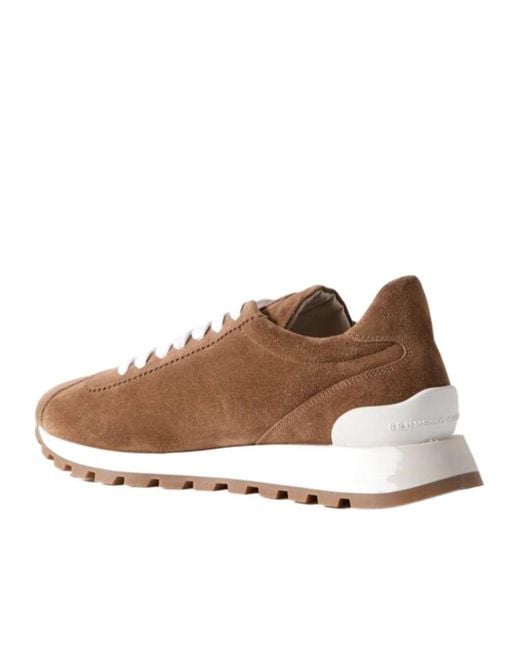 Brunello Cucinelli Brown Laced Sneakers