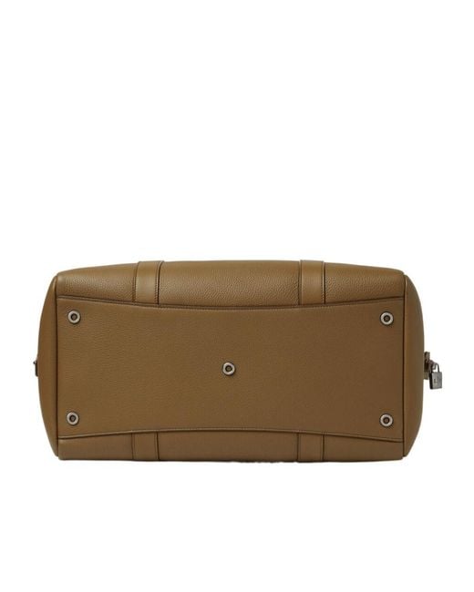 Loro Piana Brown Loom Weekender Travel Bag L42 for men