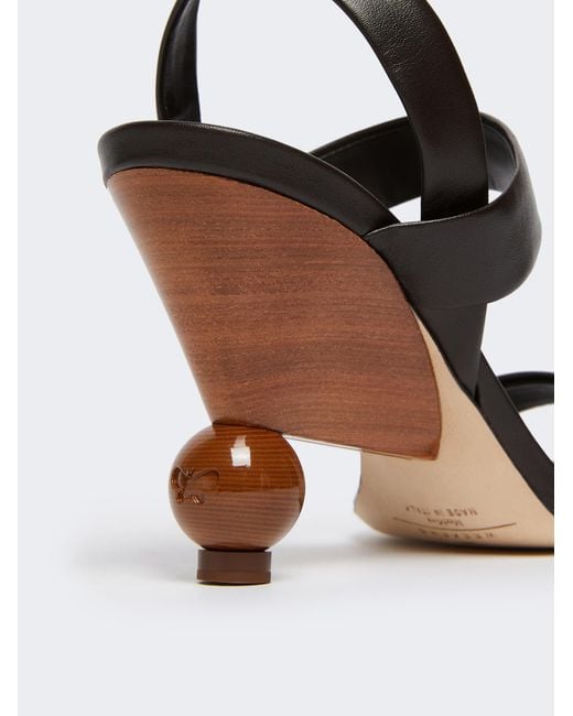 Weekend by Maxmara Brown Boule Heel Heeled Sandals