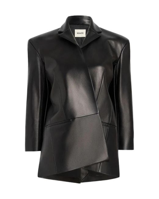 Khaite Black Palto Jacket