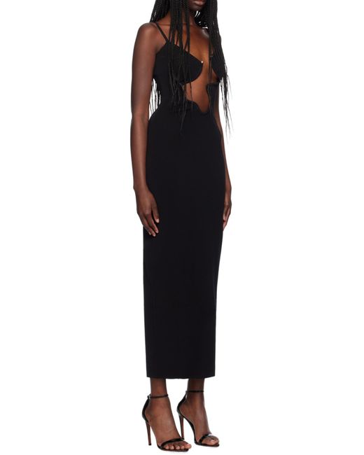 Christopher Esber Black Cutout Knitted Dress