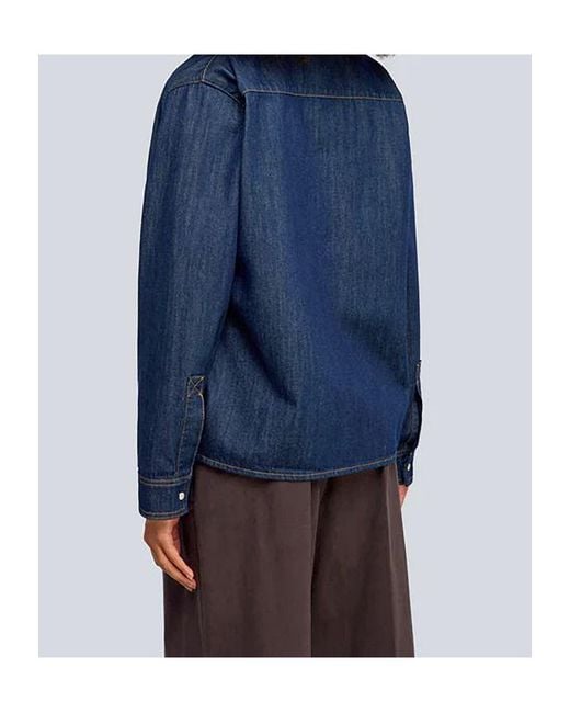 Semicouture Blue Denim Shirt