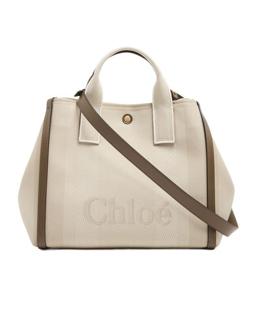 Chloé Natural Double Handle Shoulder Bag