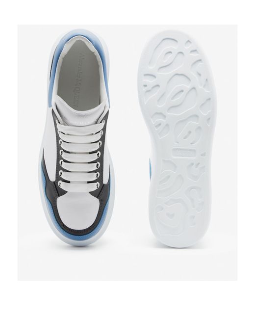 McQueen Blue Low-Top Oversize Sneakers for men