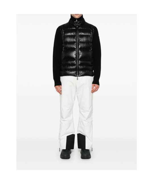Moncler Black Grenoble Padded Zip-Up Cardigan for men