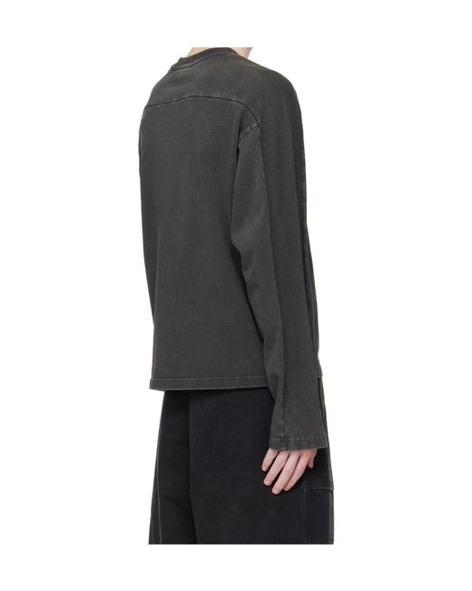 Entire studios Gray Regular Fit Crewneck T-Shirt for men