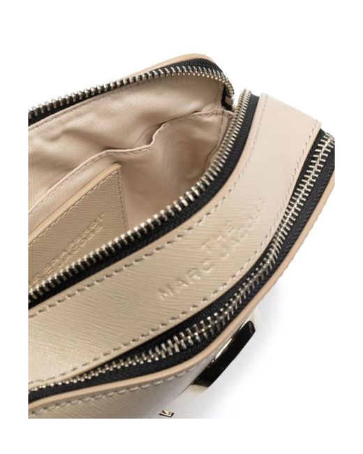 Marc Jacobs Natural The Snapshot Logo Plaque Camera Bag