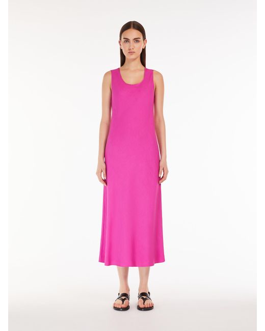 Max Mara Pink Sleeveless Medium Length Dress