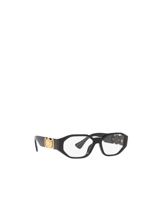 Versace White Eyewear Rectangular Frame Glasses for men