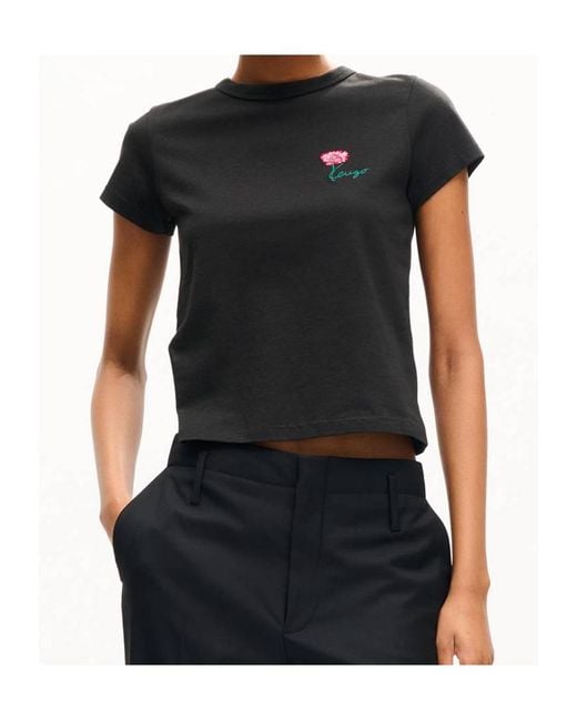 KENZO Black Floral Logo T-Shirt