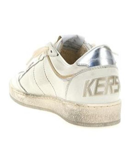 Golden Goose Deluxe Brand White Ball Star Lace-Up Sneakers