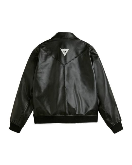 Y-3 Black Logo Print Bomber Jacket for men