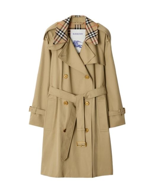 Burberry Natural Mid-Length Castleford Trench Coat