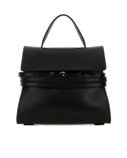 Moschino Black Tie Me Top Handle Bag