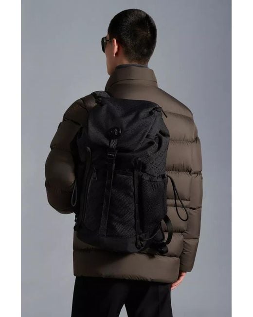 Moncler Black Tech Backpack for men