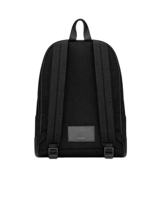 Saint Laurent Black City Zip-Up Backpack for men