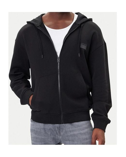 Boss Black Zip-Up Hoodie for men