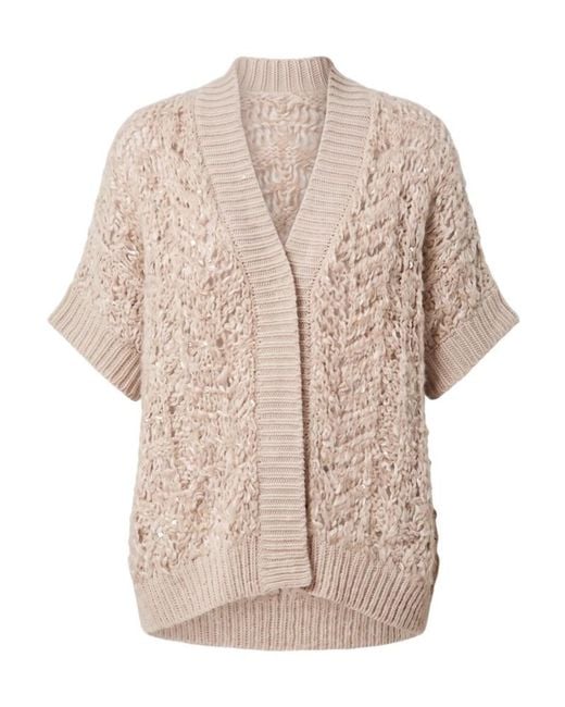 Peserico Natural V-Neck Cape