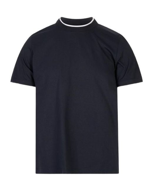 Peserico Blue Jersey T-Shirt for men