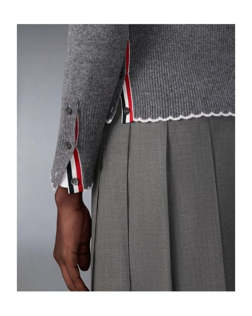 Thom Browne Gray Holiday Hector Sweater