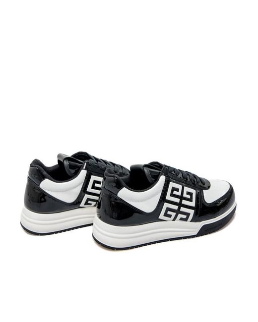 Givenchy Black G4 Round Toe Low-Top Sneakers
