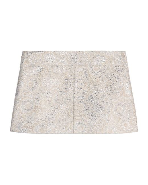 Céline Natural Pattern Skirt