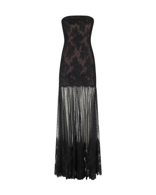 retroféte Black Vespera Lace Dress