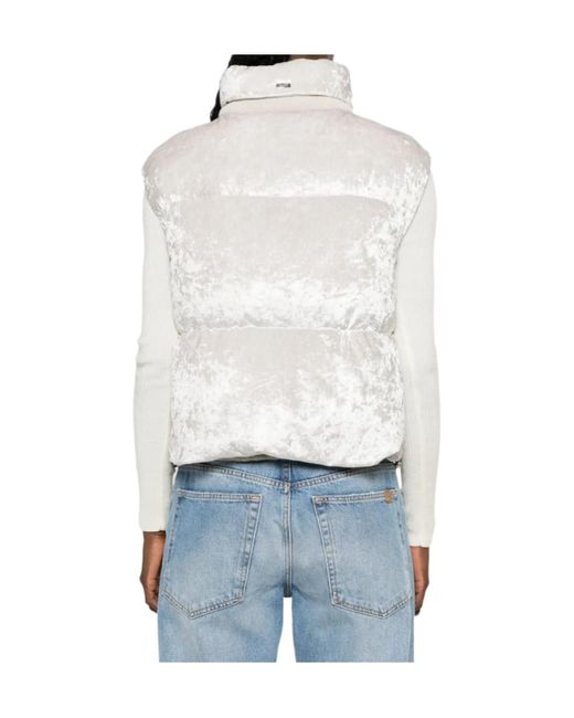 Herno White Padded Zip-Up Jacket
