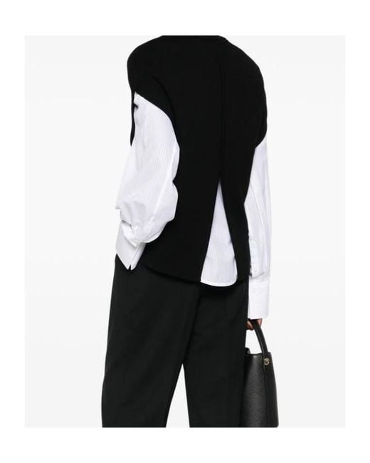 Totême Black Totme Double Knitted Cape