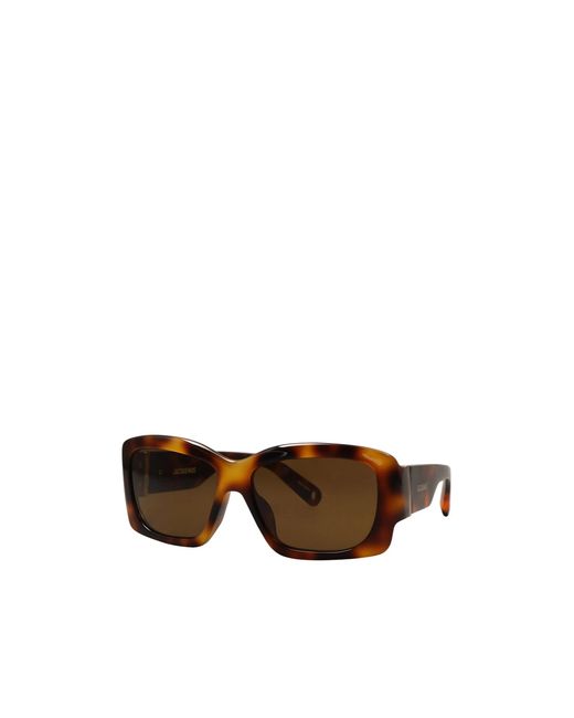 Jacquemus Brown Tortoiseshell-Pattern Sunglasses