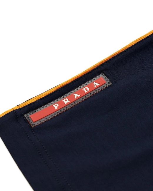 Prada Blue Short-Sleeved T-Shirt for men