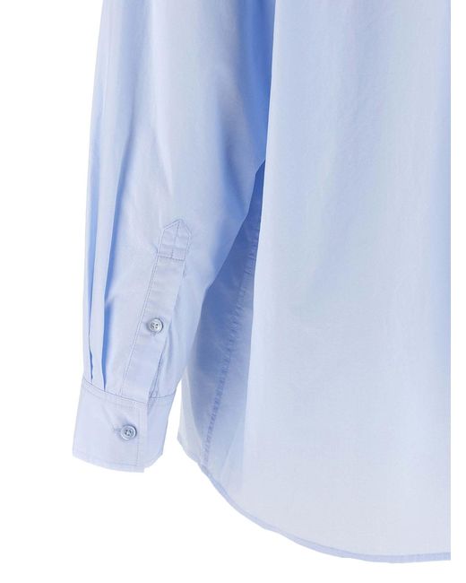 Totême Blue Totême Button-Up Long Sleeved Shirt