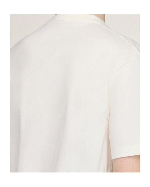 Y-3 White Liquid Logo Short Sleeve Tee for men