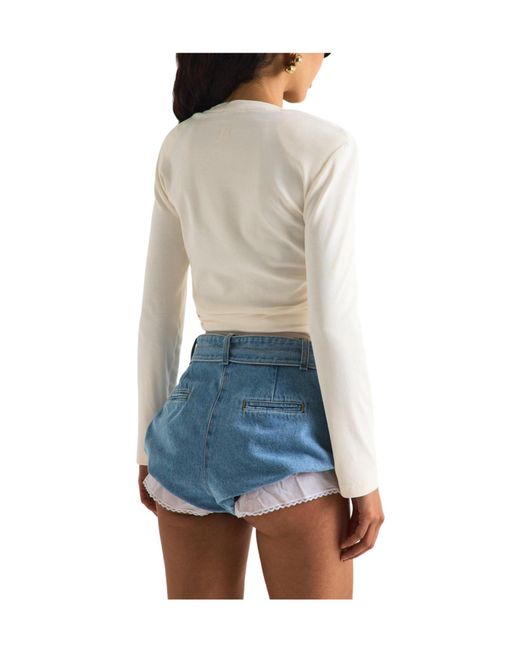 Magda Butrym White Versatile Long-Sleeve Shirt