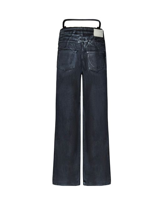 OTTOLINGER Blue Logo Logo Wide-Leg Denim Pants