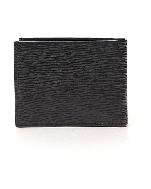 Ferragamo Black Ferragamo Gancini Bi-Fold Wallet for men