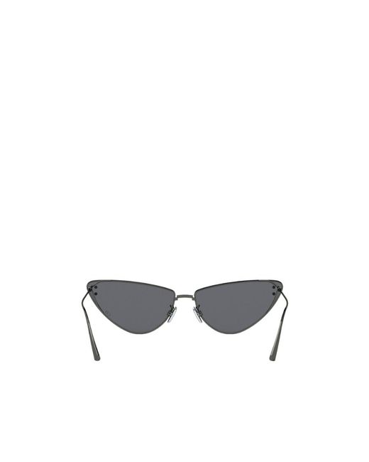 Dior White Cat's Eye Frame Sunglasses