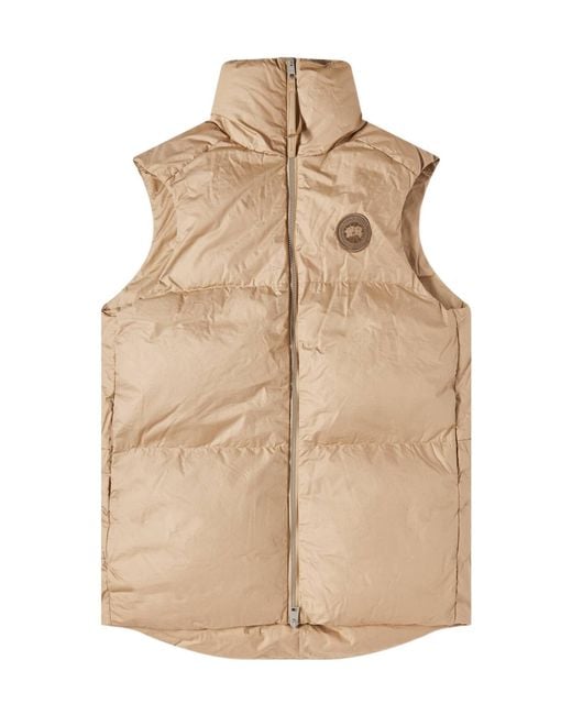 Canada Goose Natural Logo-Patch Padded Cotton Gilet