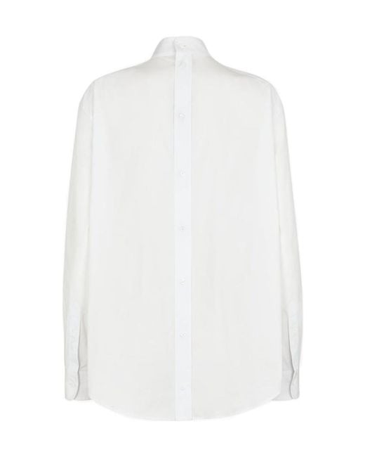 Fendi White Long Sleeved Buttoned Shirt