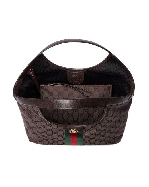 Gucci Brown Giglio Small Tote Bag